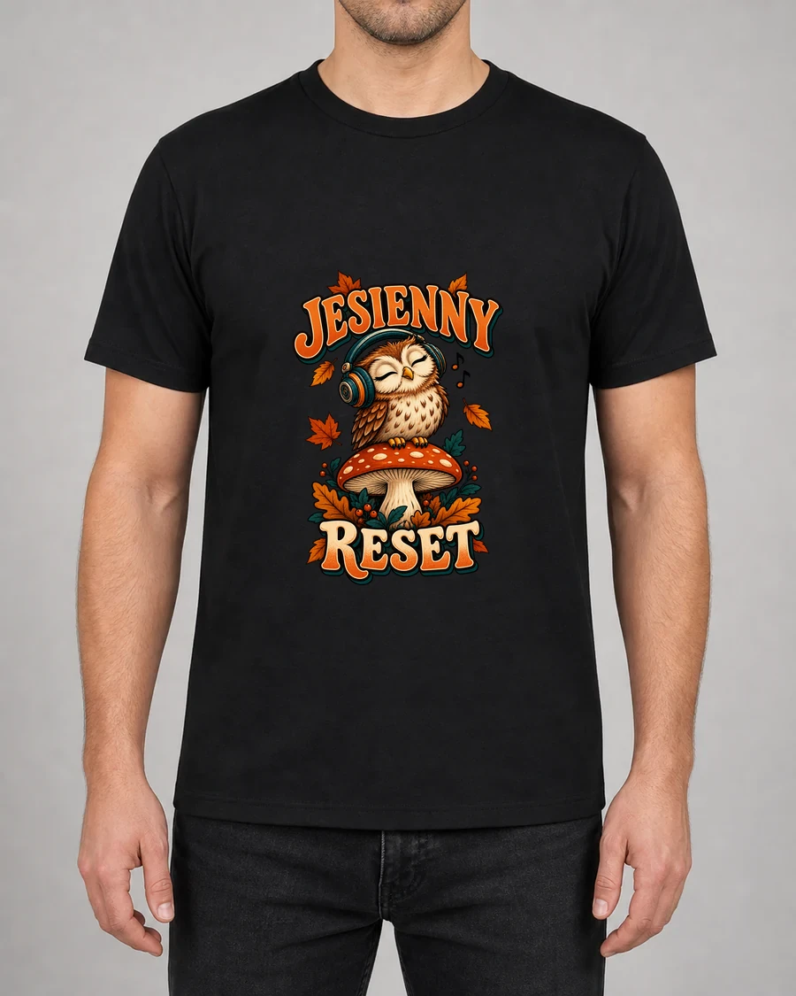 Koszulka z nadrukiem Jesienny reset