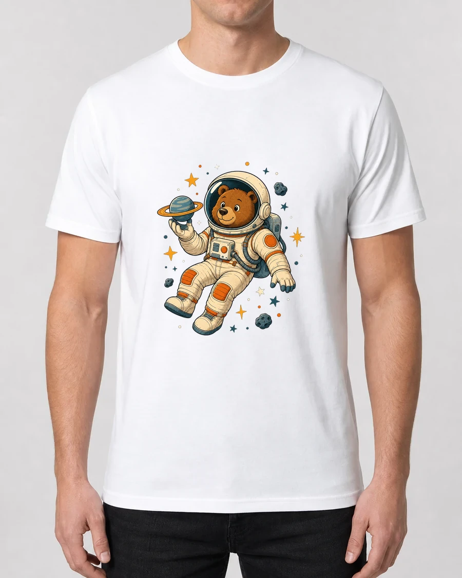 Koszulka z nadrukiem Niedźwiedź Astronauta