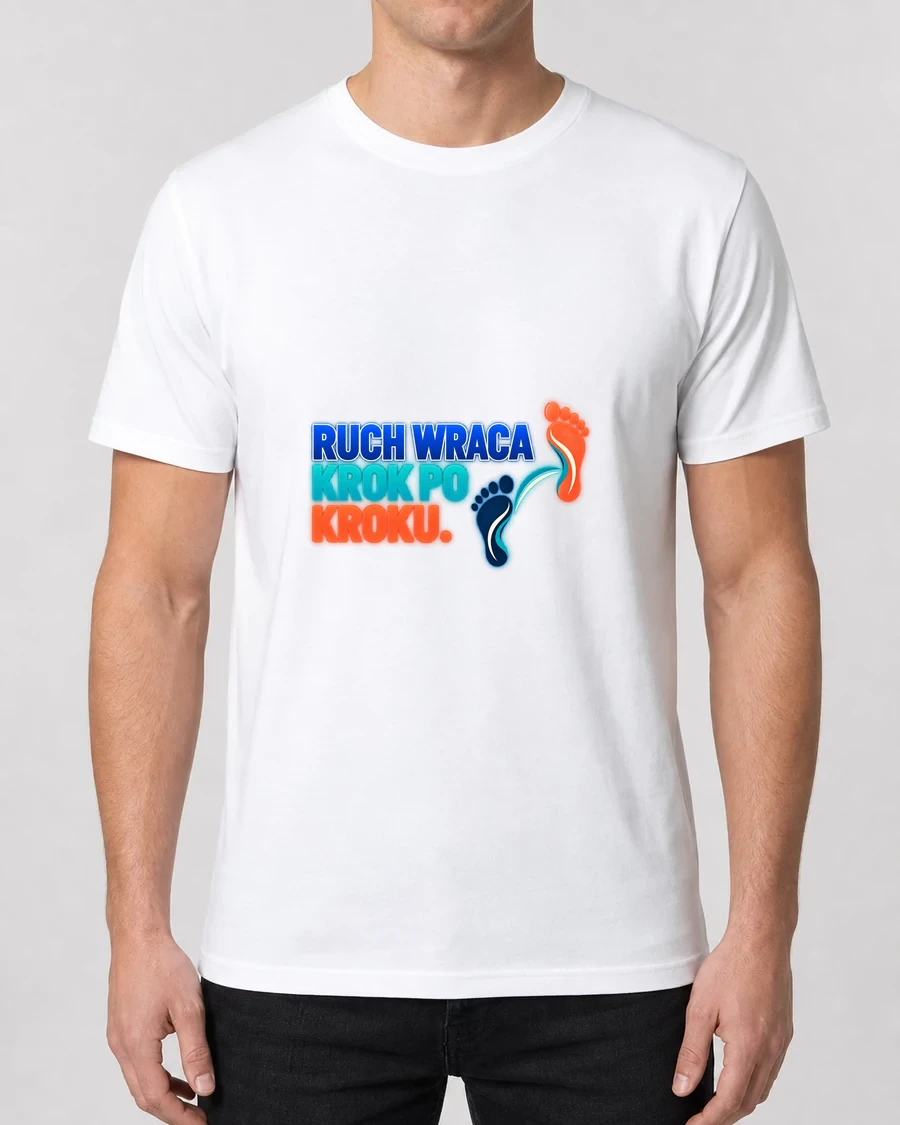 Koszulka z nadrukiem Ruch wraca krok po kroku