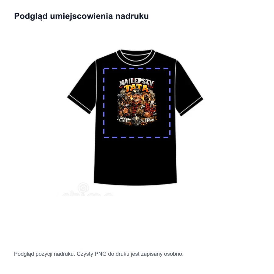 Koszulka z indywidualnym nadrukiem przygotowanym jako prezent